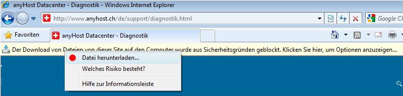 hinweis ie download